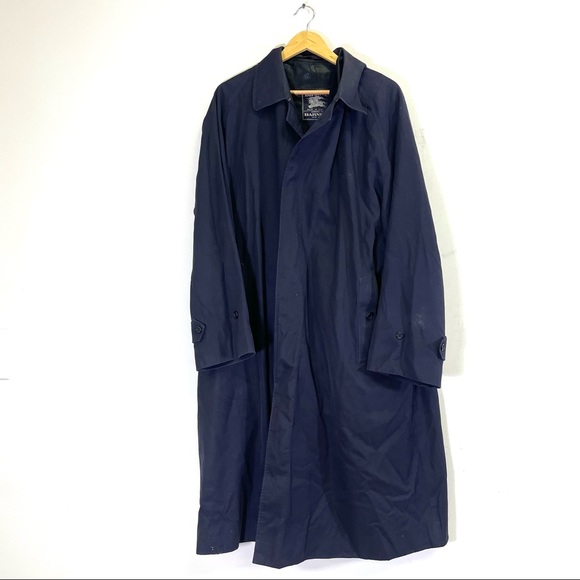 Vintage Burberry navy trench coat with lining size 42